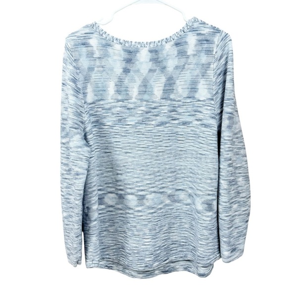 Chico's Spacedye Bateau-Neck Pullover Sweater Size 3 (XL) - Picture 3 of 10